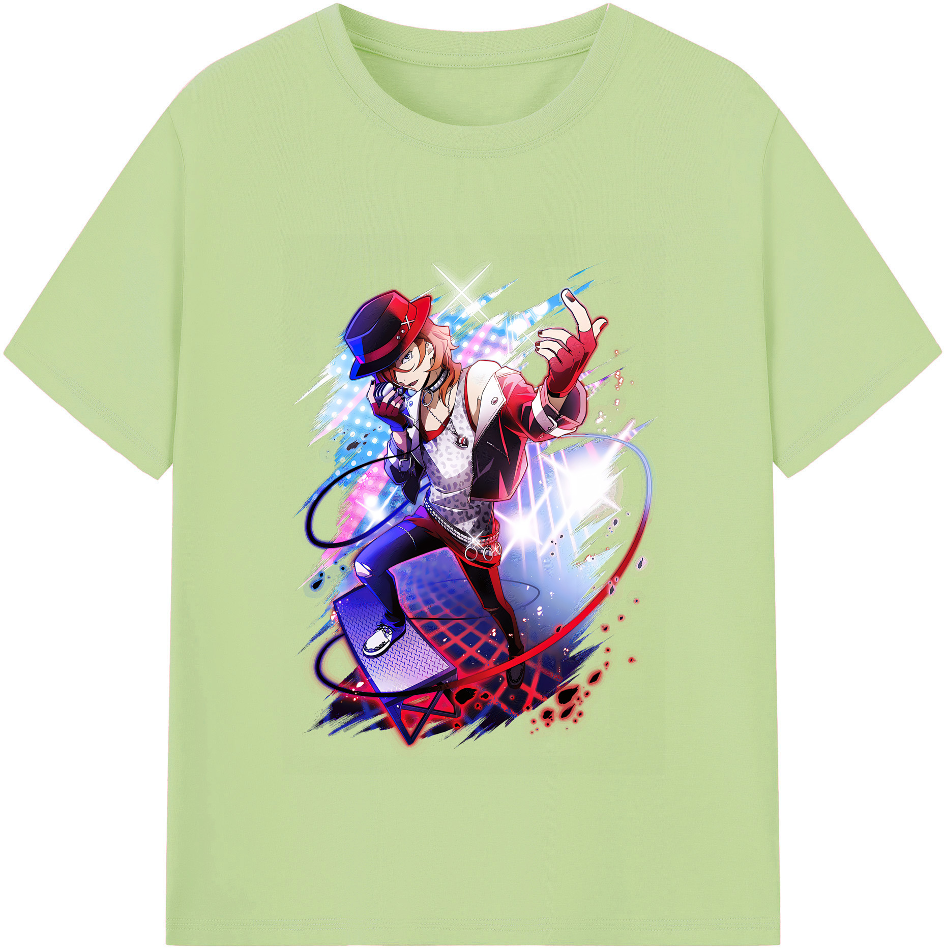 （画像用） 文豪ストレイドッグス Bungo Stray Dogs 綿100％半袖Tシャツ（フロントプリント）